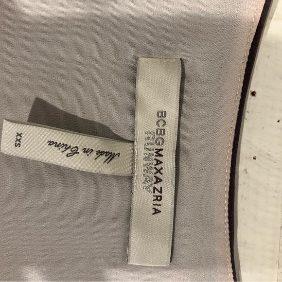 BCBGMaxAzria asymmetrical color block midi dress - Picture 4 of 4